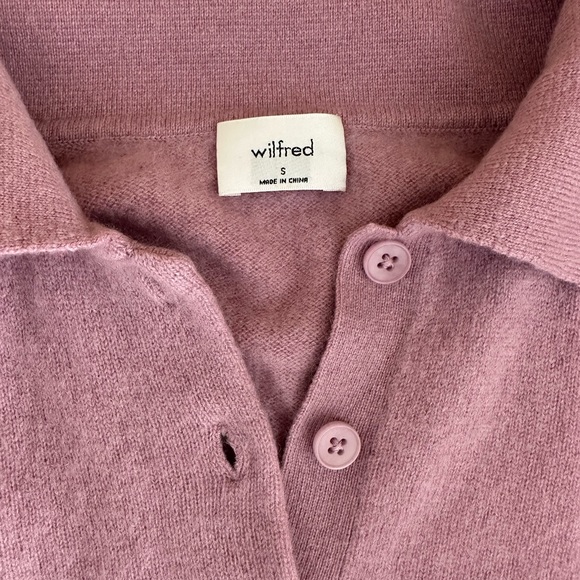 Aritzia Cashmere Polo - Size S in Lavender (colour no longer sold) - Picture 2 of 5